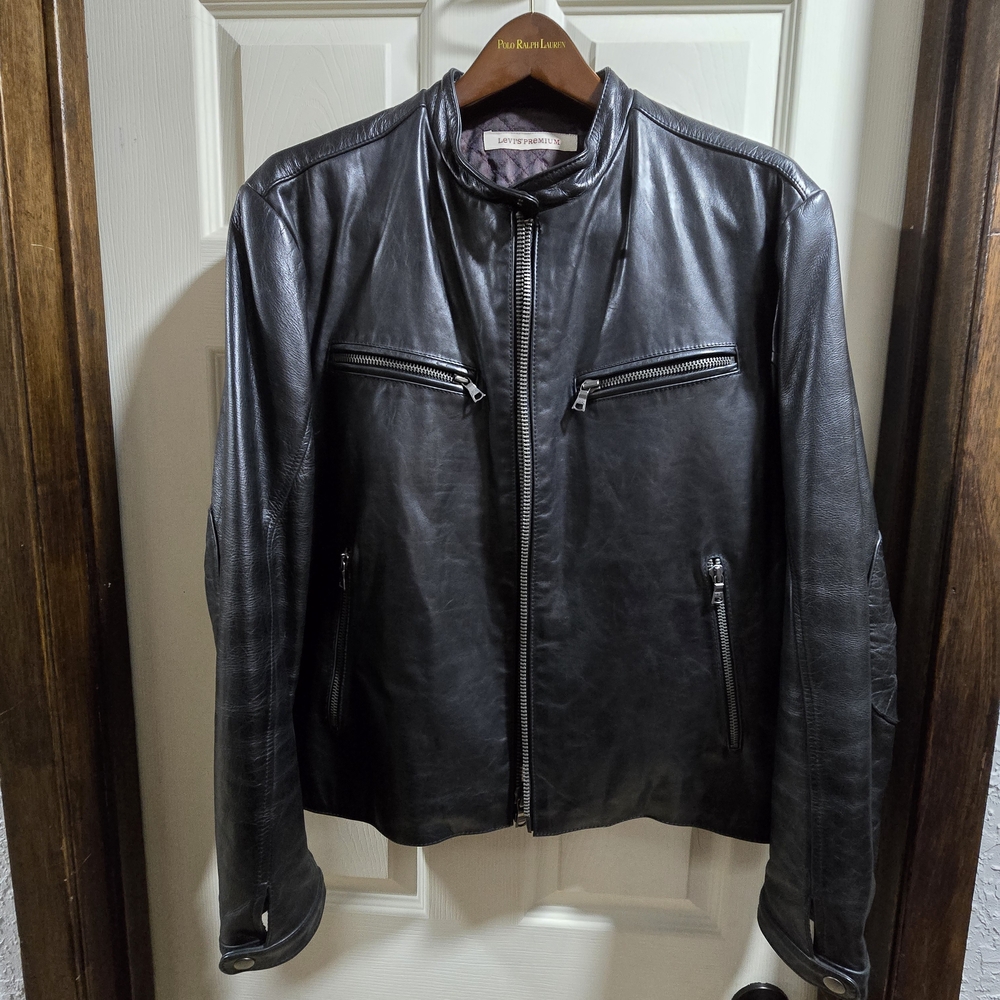 Vintage Levi’s Premium Leather Café Racer Jacket